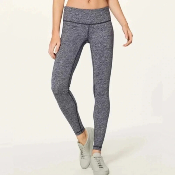 lululemon athletica Pants - Lululemon Wunder Under Pant III tweed runner aurora size 6